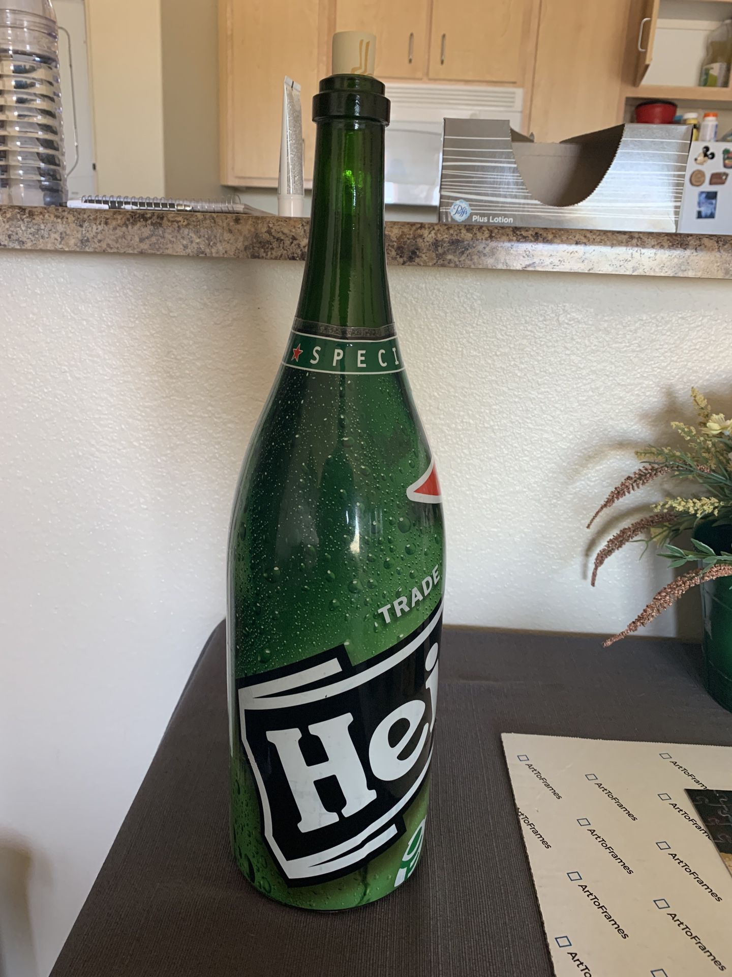 Heavy Glass Heineken Bottle