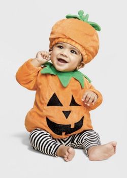 Baby Pumpkin Halloween Costume 0-6M