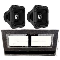 NEW BIG CUSTOM PORTED BOX RGB LIGHTS AND 2 15” KICKER SOLO X SUBWOOFERS 