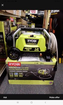 RYOBI CORDED PRESSURE WASHER 1900 PSI