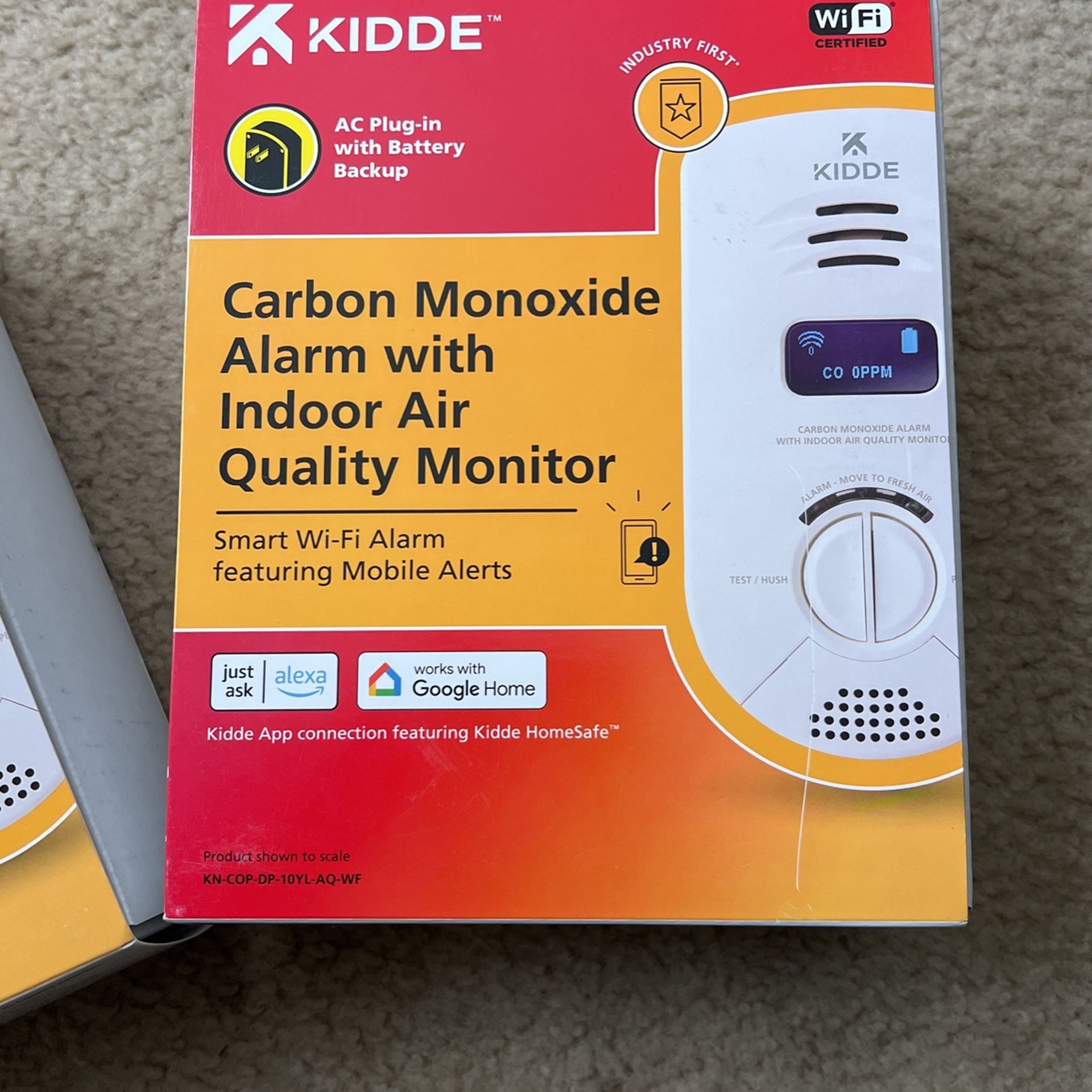 Carbon Monoxide Alarm With Indoor Air Quality Monitor