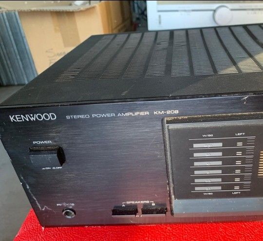 Kenwood KM-208 🔊 150W/Ch Stereo Power Amplifier – Hi-Fi Black – Vintage 1989