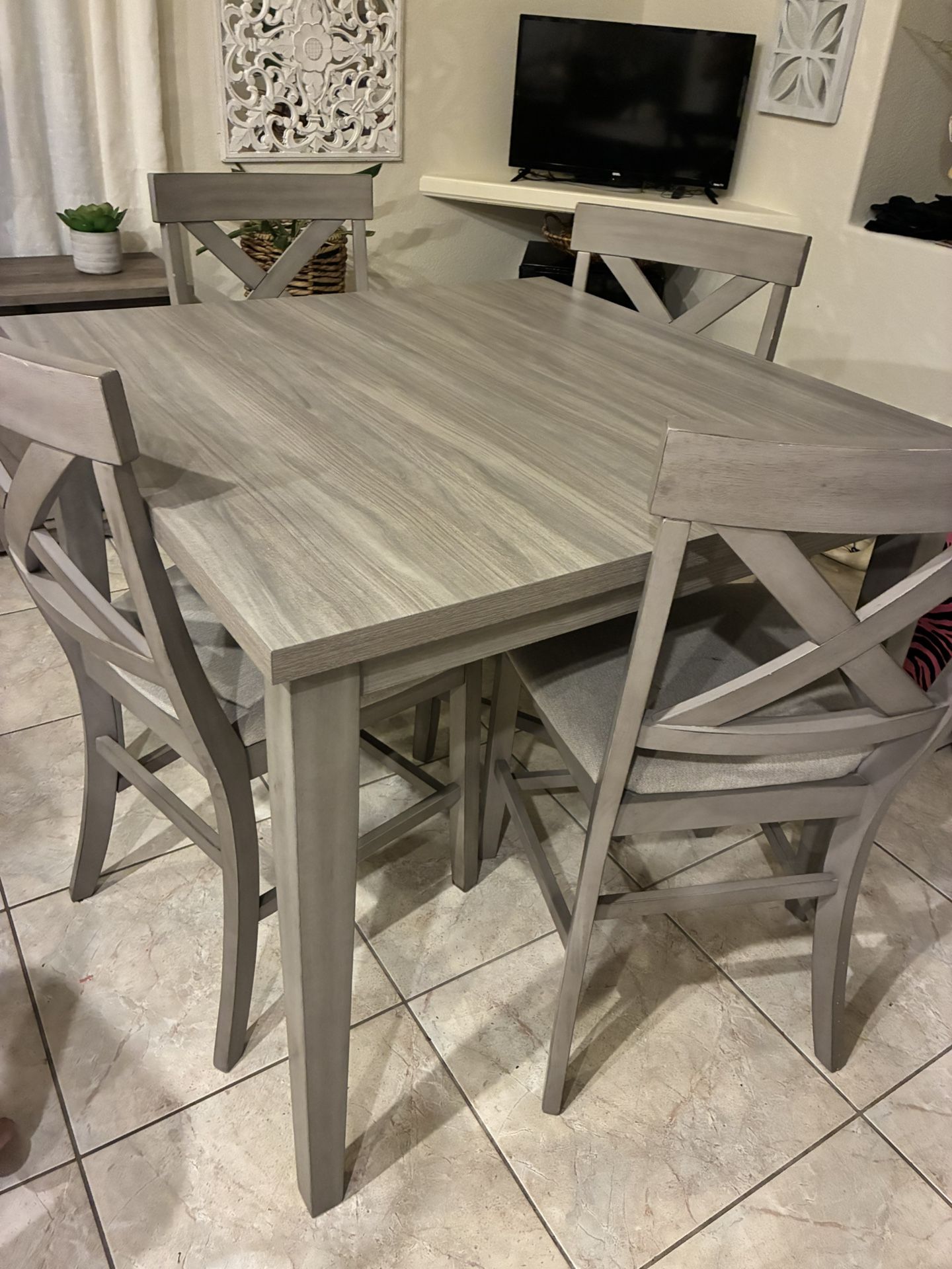 Counter Height table And Console Table