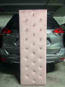 Suade/ Velvet Diamond Button Queen Headboard