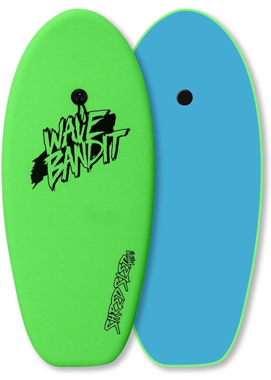 Wave Bandit Shred Sled - Mini Surfboard, Neon Green, 37"

