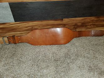 Genuine leather workout belt