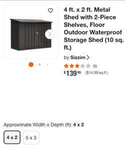 outdoor shed