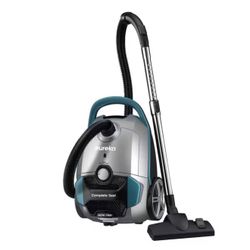 Bagged Blue Automatic Rewind HEPA Filter Multisurface Canister Vacuum