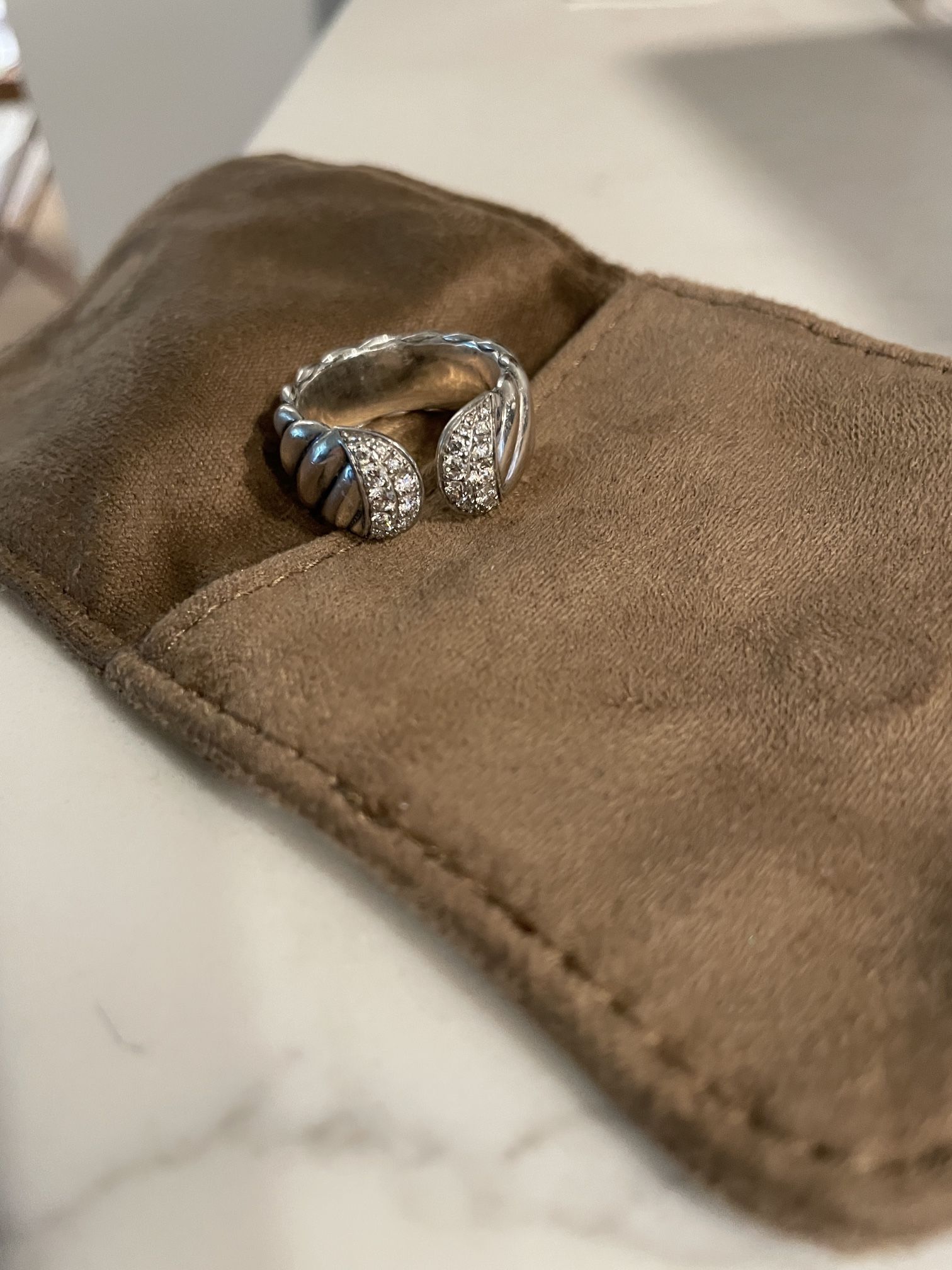 Silver + Diamond Ring