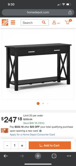 Simpli Entryway Table