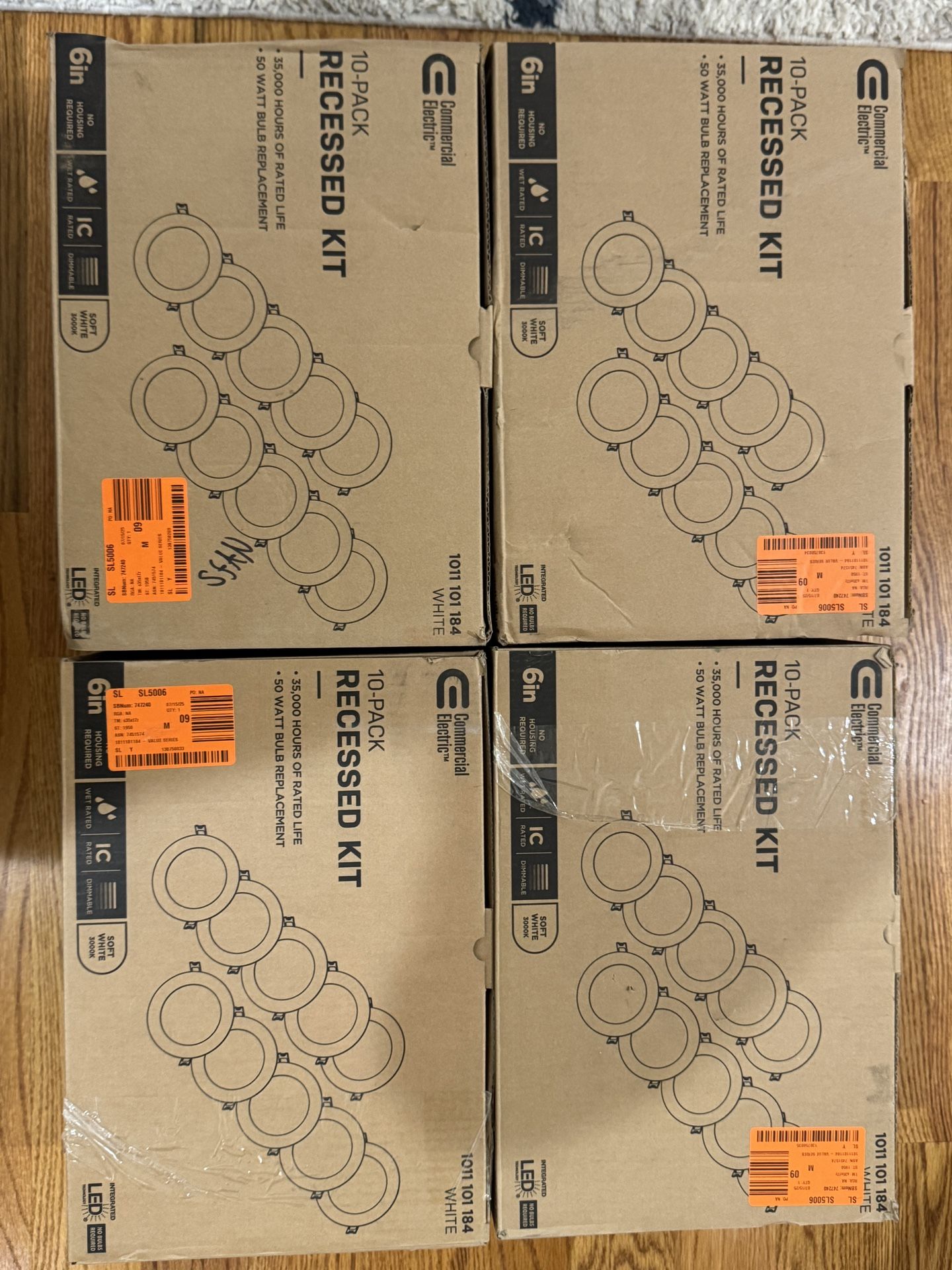 Commercial Electric Value Series 6 in LED Slim Canless - White - (10-Pack)