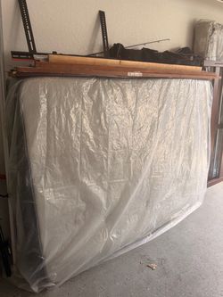 Queen Pillow Top Mattress with Box Spring