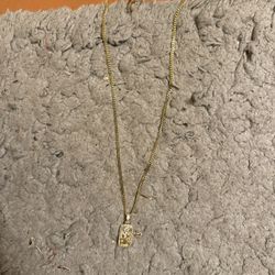 18k Plated 28” Mini Cuban Gold Chain