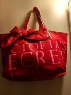 Big red Victoria secret over night size bag