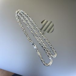 Silver Anchor Link Chain 22”