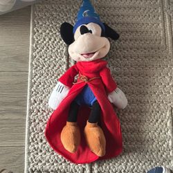 17” Fantasia Sorcerer Mickey With Voice Stuffed Animal
