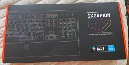 CyberPowerPC Skorpion K2 RGB Mechanical Gaming Keyboard and Elite M2 RGB Mouse