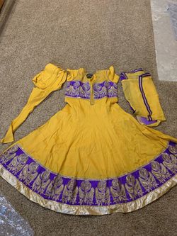 Indian anarkali suit with semi pure chiffon dupatta. Brand new with tags