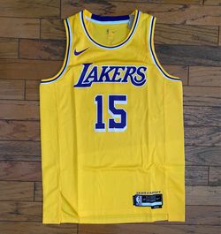 Yellow lakers Austin Reaves Nike basketball jersey