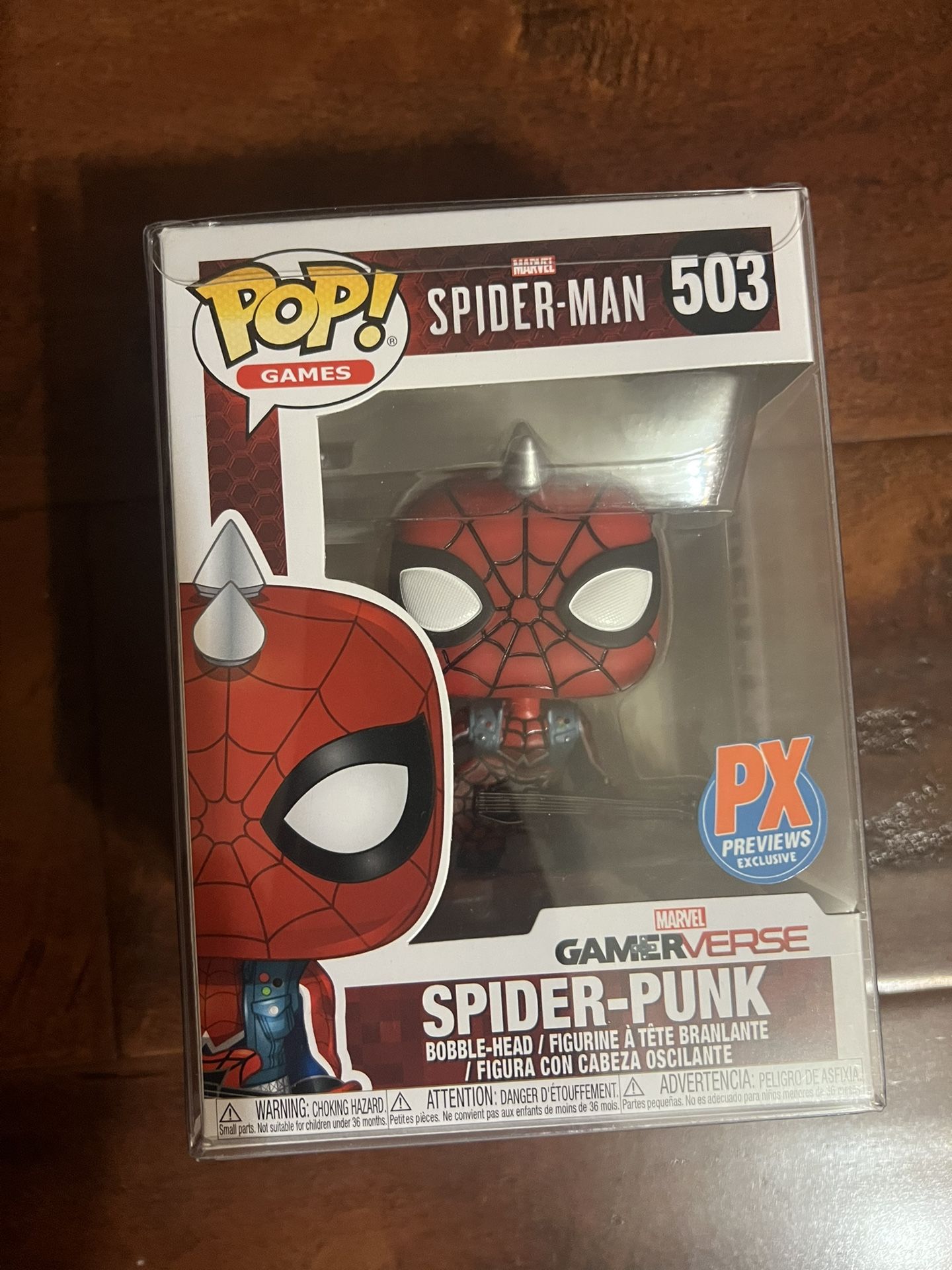 Funko Pop! Spider-Punk #503 – Gamerverse PX Exclusive (Custom Webline Details)