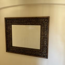 Antique Gold Ornate  Framed Mirror 
