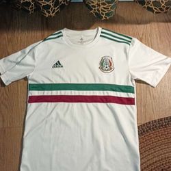Mexico National Team Jersey Mens Large White Green Soccer Adidas 2018 Climalite