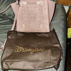 Wrangler Pink Paisley Tote