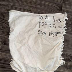 DIY White & black tube top. Size Small/Medium