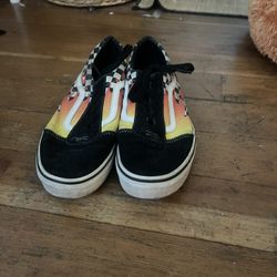 flame vans size 8 in women's