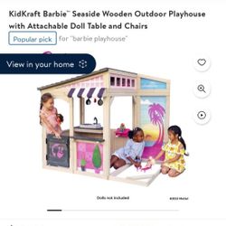 Barbie Wooden Outdoor Playhouse 