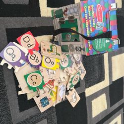 Melissa & Doug  wooden Alphabet Puzzles And  playHouse