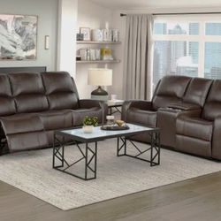 New Affordable Leather Recliner Sofa