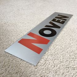 Vintage NOVEN PHARMACEUTICALS Aluminum 18” Sign - New York City