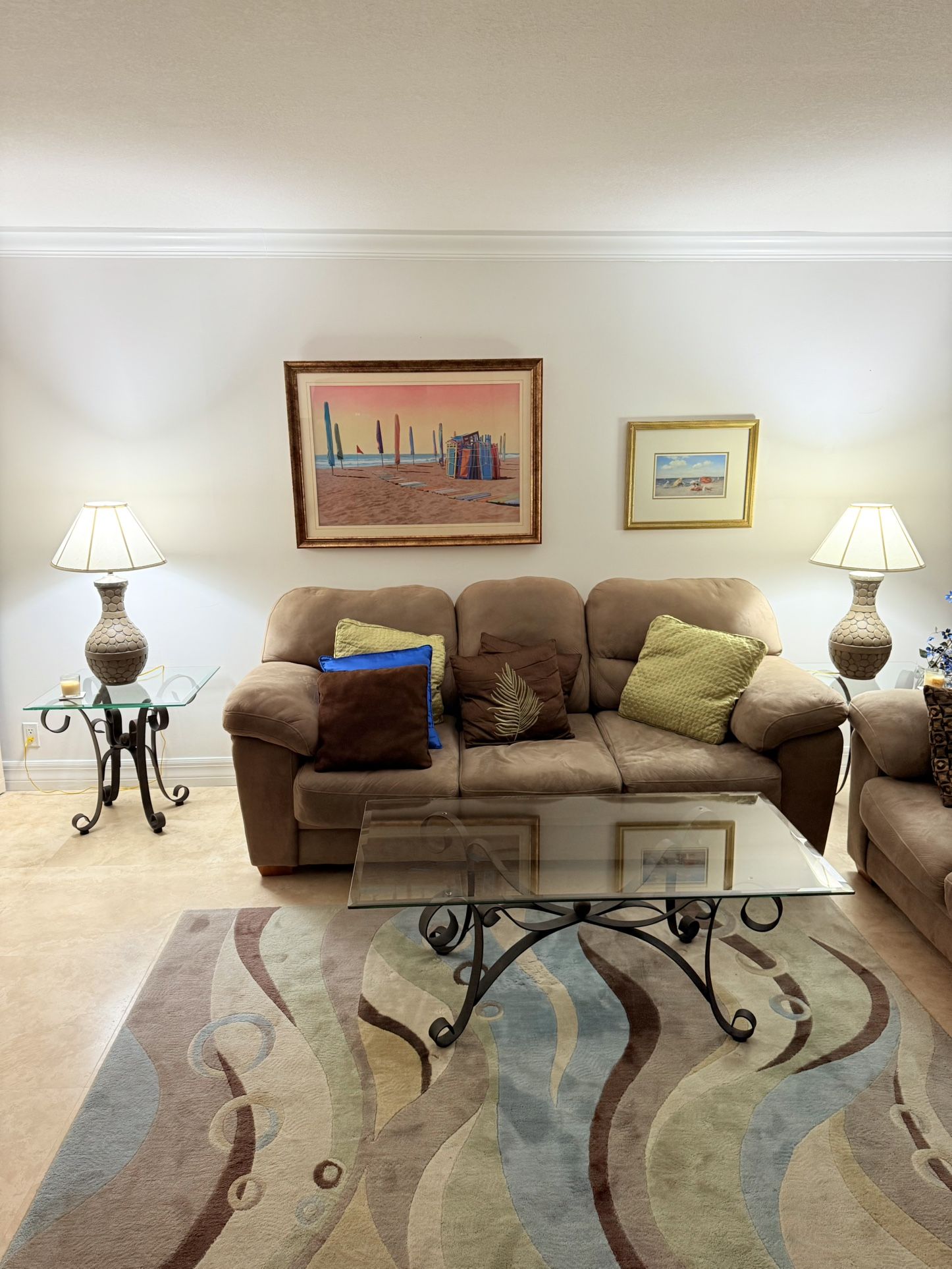 Nice 2 pieces furniture set. Sofa,  Loveseat. Very comfortable. Excellent condition. $300 OBO. Great Bargain.