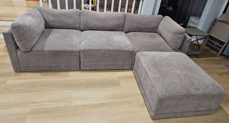 Grey modular couch