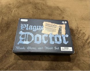 Plague Doctor Mask, Glove, and Hood Set