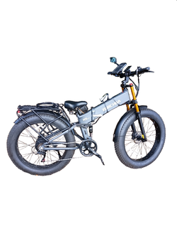 1500W Mountain Ebike, Gray, 26x4 Wheels, With Throttle