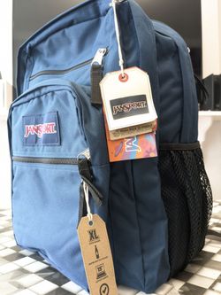 Jansport XL Big Size Unisex Backpack / Navy Blue