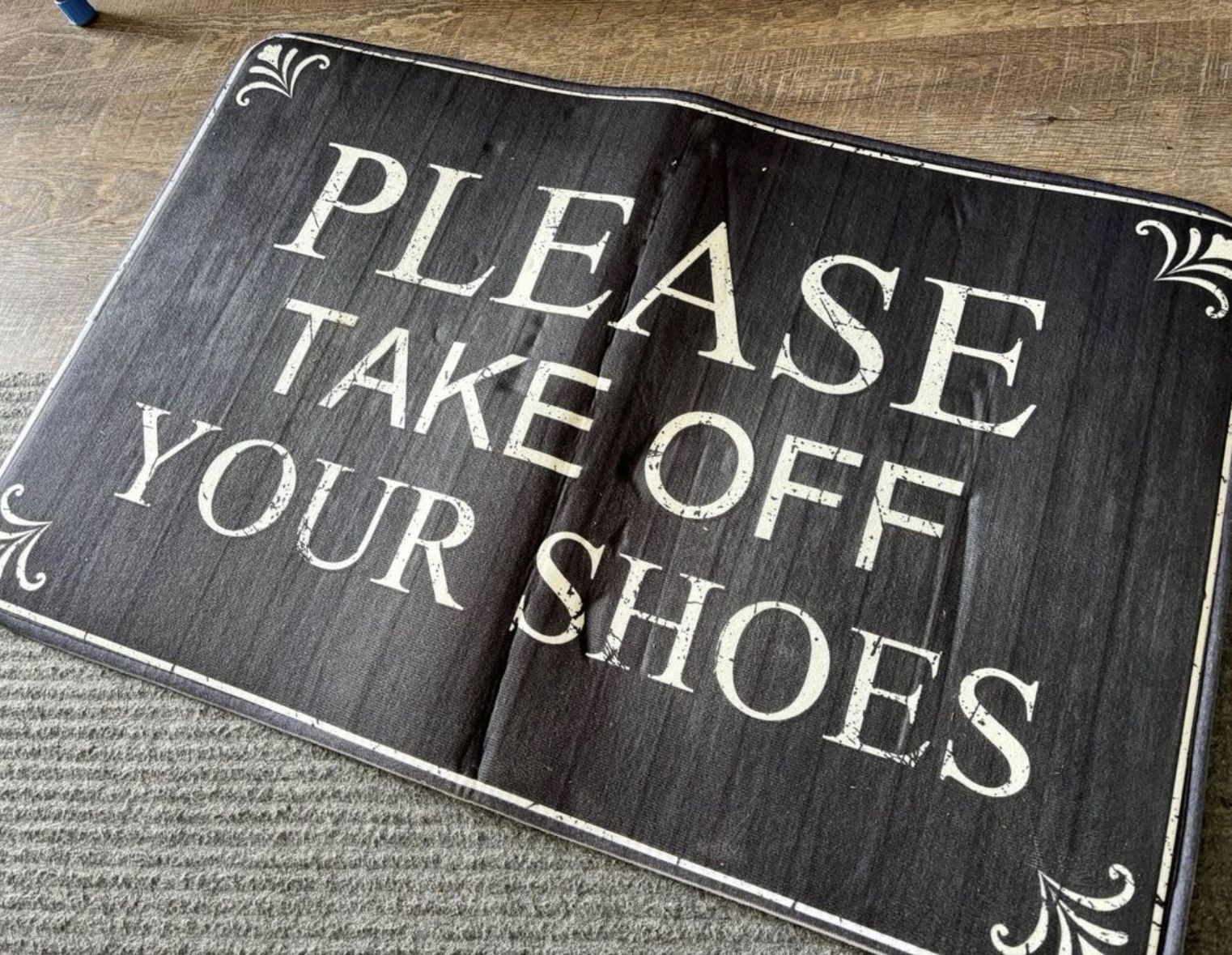 Entry Mat “Please Take Off Your Shoes”