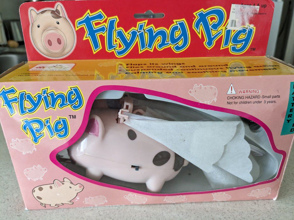 Toy - Flying Pig, Battery Operated 