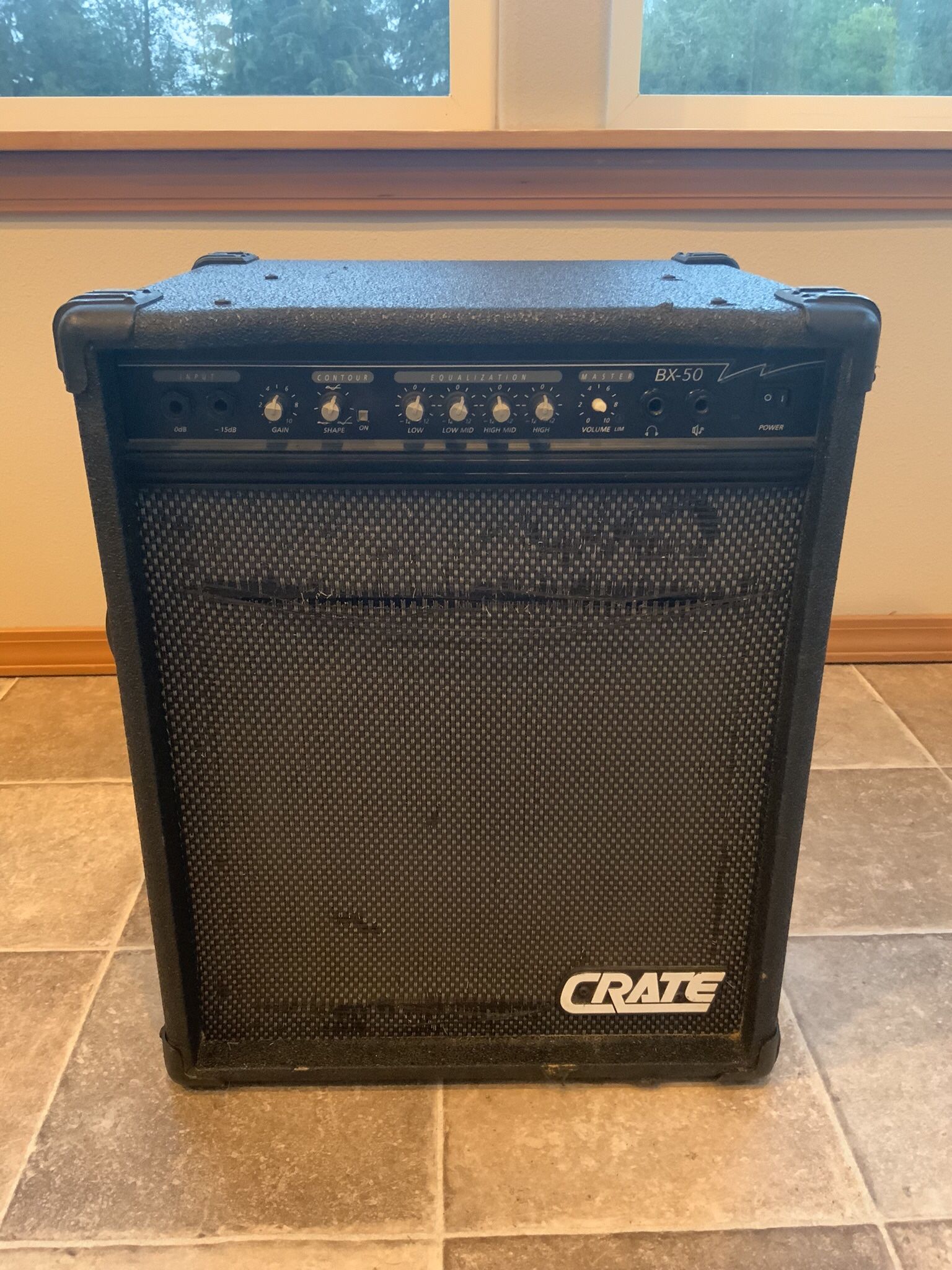 Crate BX-50 50-Watt 1x12" Bass Combo 1990s - Black