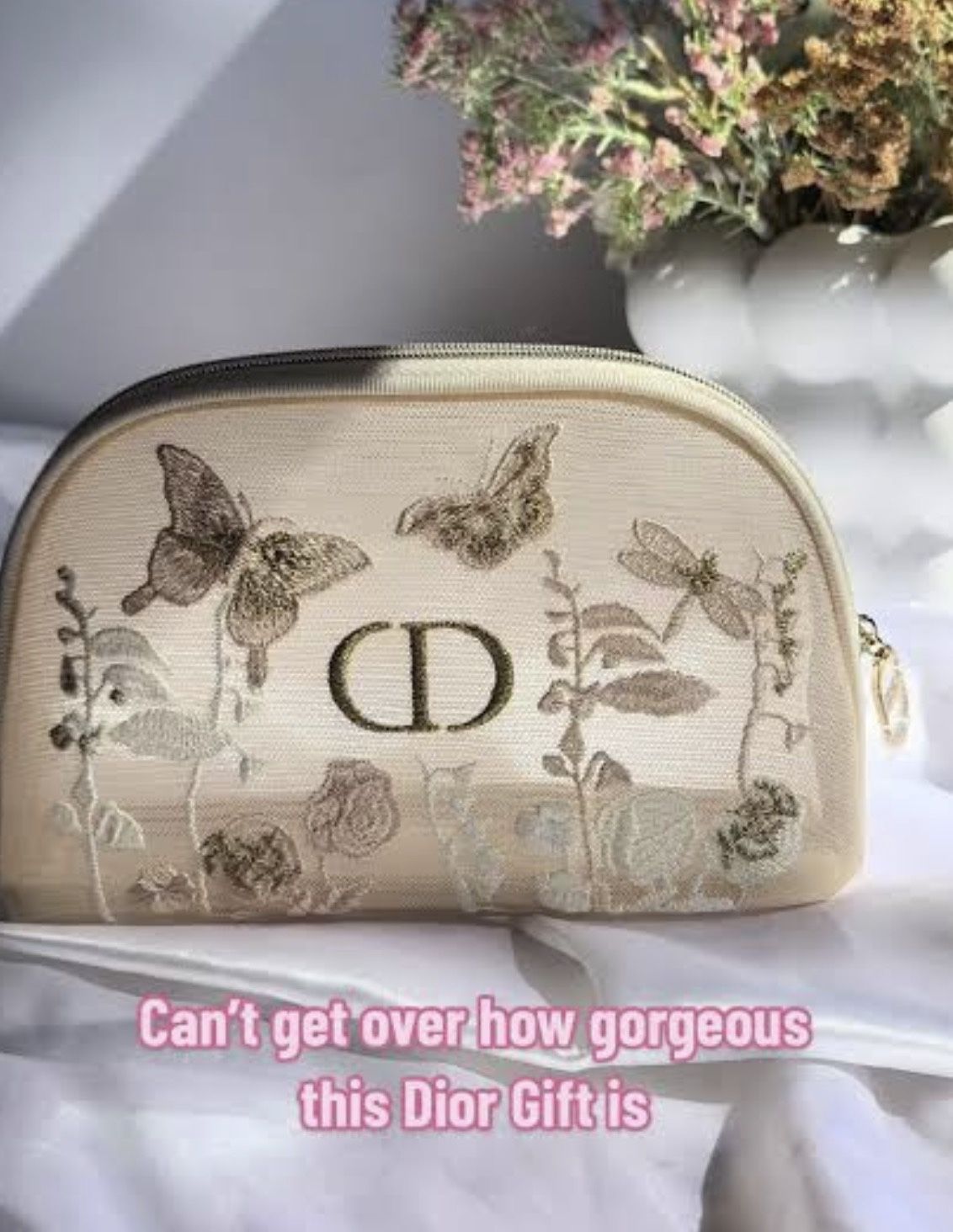 Dior Makeup Pouch AMAZING! Brand New In Box , Retail $75