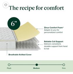 Clean 6-Inch Twin Spring Mattress