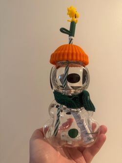 Starbucks Snoopy Glass Cup