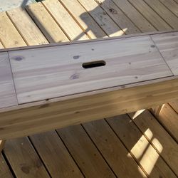 Handmade Pine Bench With Storage
