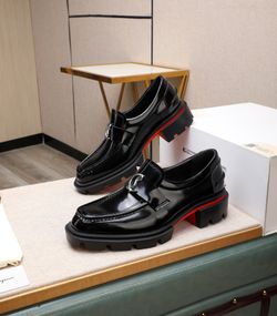 Christian Louboutin Men’s Leather Shoes With Box 2026 New