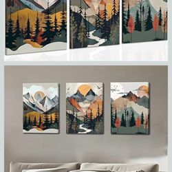 Mountain Canvas Wall Art Set of 3