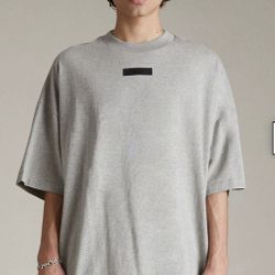 Fear of God Essentials Dark Heather Oatmeal T-Shirt