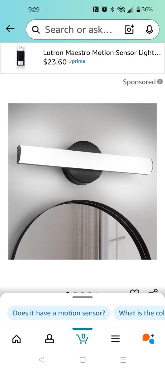 Modern Dimmable LED Vanity Light Bar Lighting Fixtures, 15.9 Inch LED Bathroom Light Fixture, 15W 1300LM Daylight White 5000K Wall Sconces