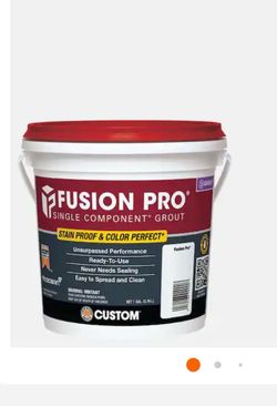 Brand New Fusion Pro #640 Arctic White 1 gal. Single Component Stain Proof Grout